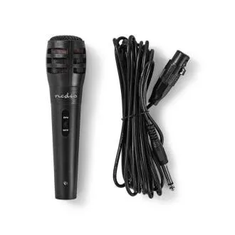 Nedis MPWD15BK - Kabelový Mikrofon | Citlivost: -72 dB +/- 3 dB | 80 Hz – 12 kHz | 5 m Nedis MPWD15BK - Kabelový Mikrofon | Citlivost: -72 dB +/- 3 dB | 80 Hz – 12 kHz | 5 m