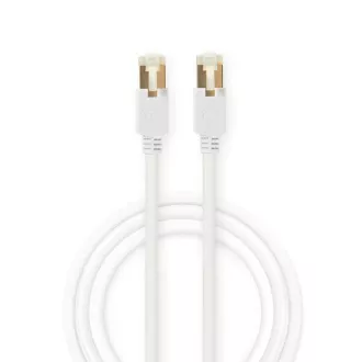 Nedis CCGB85221WT10 - CAT6 S/FTP Síťový Kabel | RJ45 (8P8C) Zástrčka – RJ45 (8P8C) Zástrčka | 1 m | Bílá barva Nedis CCGB85221WT10 - CAT6 S/FTP Síťový Kabel | RJ45 (8P8C) Zástrčka – RJ45 (8P8C) Zástrčka | 1 m | Bílá barva
