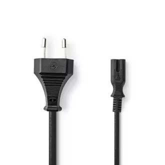 Nedis PCGB11040BK20 - Euro Napájecí Kabel | Rovná Euro Zástrčka – IEC-320-C7 | 2 m | Černý Nedis PCGB11040BK20 - Euro Napájecí Kabel | Rovná Euro Zástrčka – IEC-320-C7 | 2 m | Černý