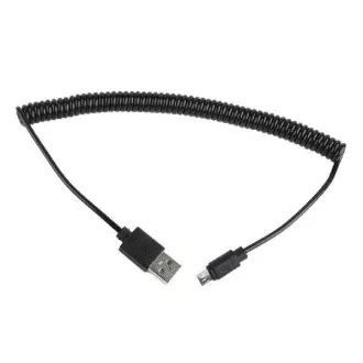 GEMBIRD CABLEXPERT Kabel USB A Male/Micro USB Male 2.0, 1,8m, Black, kroucený GEMBIRD CABLEXPERT Kabel USB A Male/Micro USB Male 2.0, 1,8m, Black, kroucený