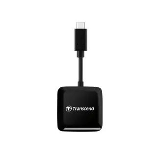 Transcend RDC3 USB-C (3.2 Gen 1) čtečka paměťových karet SDHC/SDXC (UHS-I)/microSDHC/microSDXC (UHS-I), černá Transcend RDC3 USB-C (3.2 Gen 1) čtečka paměťových karet SDHC/SDXC (UHS-I)/microSDHC/microSDXC (UHS-I), černá