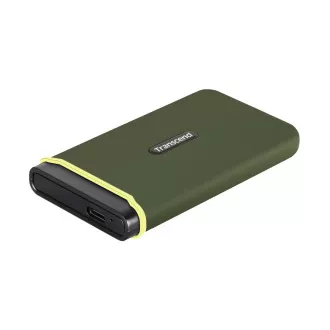 Transcend ESD380C 2TB USB 3.2 Gen 2x2 (USB-C) Externí Anti-Shock SSD disk (3D TLC), 2000MB/R, 2000MB/W, armádní zelená Transcend ESD380C 2TB USB 3.2 Gen 2x2 (USB-C) Externí Anti-Shock SSD disk (3D TLC), 2000MB/R, 2000MB/W, armádní zelená
