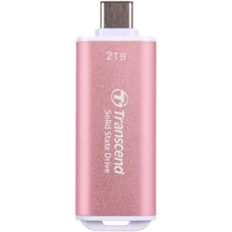Transcend ESD300P 2TB, External SSD, USB 10Gbps, Type C, 1050MB/R, 950MB/W, růžový Transcend ESD300P 2TB, External SSD, USB 10Gbps, Type C, 1050MB/R, 950MB/W, růžový