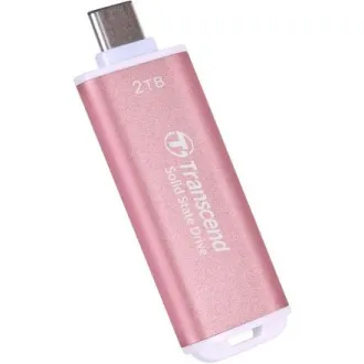 Transcend ESD300P 2TB, External SSD, USB 10Gbps, Type C, 1050MB/R, 950MB/W, růžový Transcend ESD300P 2TB, External SSD, USB 10Gbps, Type C, 1050MB/R, 950MB/W, růžový