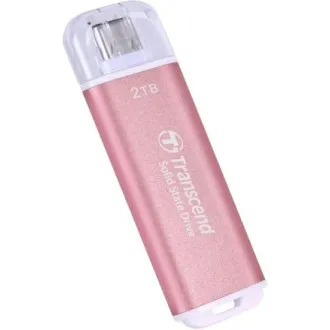 Transcend ESD300P 2TB, External SSD, USB 10Gbps, Type C, 1050MB/R, 950MB/W, růžový Transcend ESD300P 2TB, External SSD, USB 10Gbps, Type C, 1050MB/R, 950MB/W, růžový
