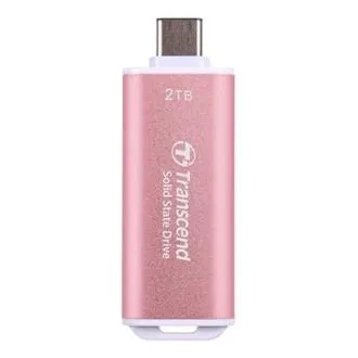 Transcend ESD300P 2TB, External SSD, USB 10Gbps, Type C, 1050MB/R, 950MB/W, růžový Transcend ESD300P 2TB, External SSD, USB 10Gbps, Type C, 1050MB/R, 950MB/W, růžový
