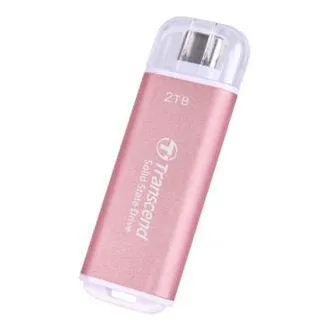 Transcend ESD300P 2TB, External SSD, USB 10Gbps, Type C, 1050MB/R, 950MB/W, růžový Transcend ESD300P 2TB, External SSD, USB 10Gbps, Type C, 1050MB/R, 950MB/W, růžový