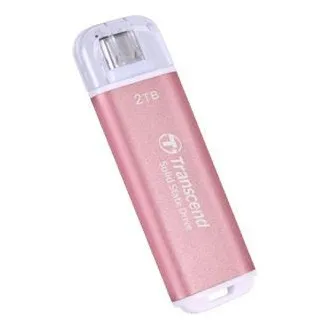 Transcend ESD300P 2TB, External SSD, USB 10Gbps, Type C, 1050MB/R, 950MB/W, růžový Transcend ESD300P 2TB, External SSD, USB 10Gbps, Type C, 1050MB/R, 950MB/W, růžový