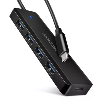 AXAGON HUE-C1C cestovní čtyřportový USB-C 5Gbps hub/USB-C konektor pro externí napájení/kabel 19 cm AXAGON HUE-C1C cestovní čtyřportový USB-C 5Gbps hub/USB-C konektor pro externí napájení/kabel 19 cm