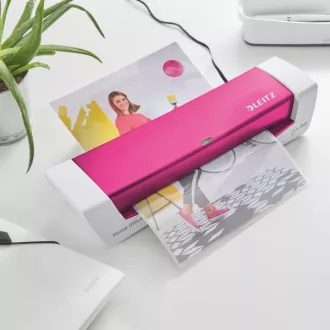 LEITZ iLAM Home Office A4 teplý laminátor, WOW růžová LEITZ iLAM Home Office A4 teplý laminátor, WOW růžová
