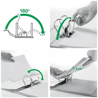 LEITZ Mobilní pořadač 180° Active WOW, 50 mm, černá LEITZ Mobilní pořadač 180° Active WOW, 50 mm, černá