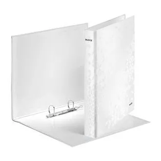 LEITZ Kroužkový pořadač WOW, A4+, 2DR/25mm, perleťová bílá