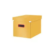 LEITZ Čtvercová krabice Click&Store COSY, velikost L (A4), teplá žlutá