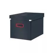 LEITZ Čtvercová krabice Click&Store COSY, velikost L (A4), sametově šedá
