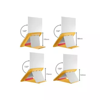 LEITZ Nastavitelný stojan pod notebook ERGO Cosy, teplá žlutá LEITZ Nastavitelný stojan pod notebook ERGO Cosy, teplá žlutá