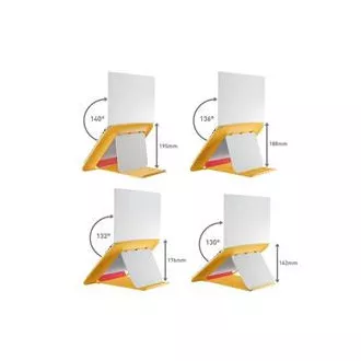 LEITZ Nastavitelný stojan pod notebook ERGO Cosy, teplá žlutá LEITZ Nastavitelný stojan pod notebook ERGO Cosy, teplá žlutá