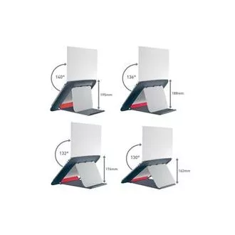 LEITZ Nastavitelný stojan pod notebook ERGO Cosy, sametově šedá LEITZ Nastavitelný stojan pod notebook ERGO Cosy, sametově šedá