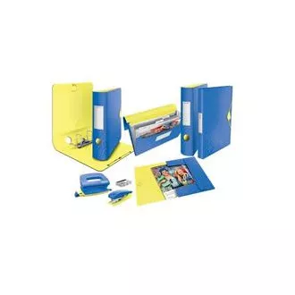 LEITZ Set mini sešívačky a děrovačky UrbanChic, modrá LEITZ Set mini sešívačky a děrovačky UrbanChic, modrá