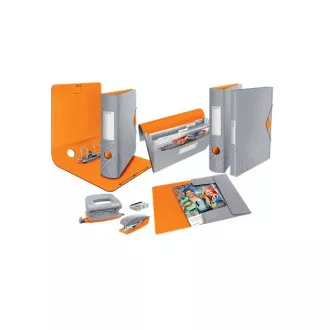 LEITZ Set mini sešívačky a děrovačky UrbanChic, tmavě šedá LEITZ Set mini sešívačky a děrovačky UrbanChic, tmavě šedá