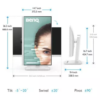 BenQ LCD GW2790QT 27" IPS/2560 × 1440/75Hz/5ms/DP/HDMI/4xUSB/USB-C/vesa/repro/low blue light plus
