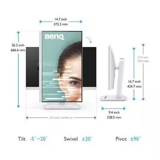 BenQ LCD GW2790QT 27" IPS/2560 × 1440/75Hz/5ms/DP/HDMI/4xUSB/USB-C/vesa/repro/low blue light plus