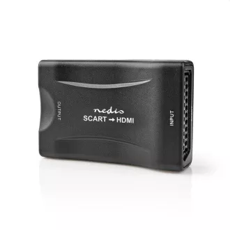 Nedis VCON3463BK - HDMI Převodník | SCART Zásuvka | Výstup HDMI | 1cestný | 1080p | 1.2 Gbps | ABS | Černá
