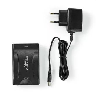 Nedis VCON3463BK - HDMI Převodník | SCART Zásuvka | Výstup HDMI | 1cestný | 1080p | 1.2 Gbps | ABS | Černá