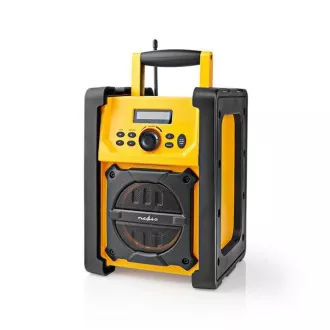 Nedis RDFM3100YW - FM Rádio na staveniště | 15 W | Bluetooth® | IPX5 | Držadlo | Černá / Žlutá Nedis RDFM3100YW - FM Rádio na staveniště | 15 W | Bluetooth® | IPX5 | Držadlo | Černá / Žlutá