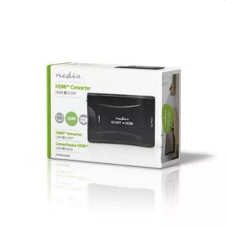Nedis VCON3461BK - HDMI Převodník | Vstup HDMI | SCART Zásuvka | 1cestný | 1080p | 1.2 Gbps | ABS | Černá Nedis VCON3461BK - HDMI Převodník | Vstup HDMI | SCART Zásuvka | 1cestný | 1080p | 1.2 Gbps | ABS | Černá