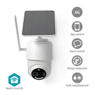 Nedis SIMCBO50WT - SmartLife Venkovní Kamera| 4G | Náklon | Full HD 1080p | IP65| Noční vidění | Bílá Nedis SIMCBO50WT - SmartLife Venkovní Kamera| 4G | Náklon | Full HD 1080p | IP65| Noční vidění | Bílá