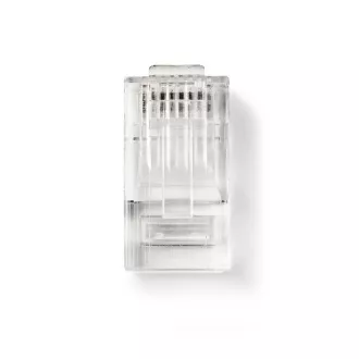 Nedis CCGB89305TP - RJ45 konektor| Zástrčka | Lanko UTP CAT6 | Přímý | Pozlacené | 10 kusů | PVC | Transparentní | Box Nedis CCGB89305TP - RJ45 konektor| Zástrčka | Lanko UTP CAT6 | Přímý | Pozlacené | 10 kusů | PVC | Transparentní | Box