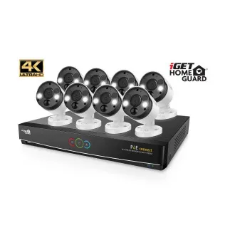iGET HOMEGUARD HGNVK164908 - Ultra HD 4K systém s PoE napájením, 16-kanálové NVR + 8x HGNVK936CAM 4K kamera iGET HOMEGUARD HGNVK164908 - Ultra HD 4K systém s PoE napájením, 16-kanálové NVR + 8x HGNVK936CAM 4K kamera