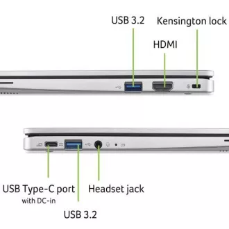 Acer Chromebook 311 (CB311-12HT-C0ND) Intel N100/4GB/128GB eMMC/11.6" HD IPS MT/Chrome/stříbrná Acer Chromebook 311 (CB311-12HT-C0ND) Intel N100/4GB/128GB eMMC/11.6" HD IPS MT/Chrome/stříbrná