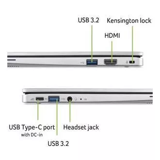 Acer Chromebook 311 (CB311-12HT-C0ND) Intel N100/4GB/128GB eMMC/11.6" HD IPS MT/Chrome/stříbrná Acer Chromebook 311 (CB311-12HT-C0ND) Intel N100/4GB/128GB eMMC/11.6" HD IPS MT/Chrome/stříbrná