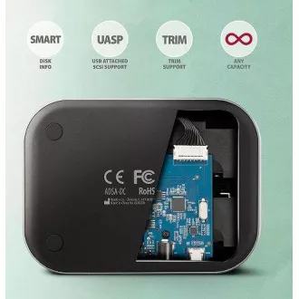 AXAGON ADSA-DC, USB-C 5Gbps - 2x SATA 6G 2.5"/3.5" SSD/HDD CLONE DUAL dokovací stanice AXAGON ADSA-DC, USB-C 5Gbps - 2x SATA 6G 2.5"/3.5" SSD/HDD CLONE DUAL dokovací stanice