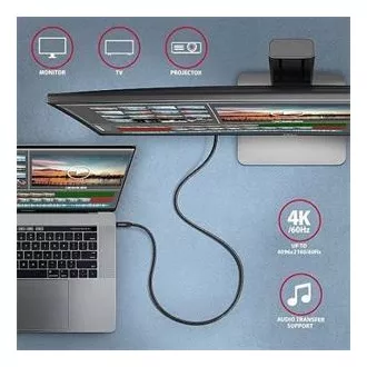 AXAGON BUCM32-CM05AB, SPEED+ kabel USB-C <-> USB-C, 0.5m, USB 20Gbps, PD 100W 5A, 4K HD, ALU, oplet, černý AXAGON BUCM32-CM05AB, SPEED+ kabel USB-C <-> USB-C, 0.5m, USB 20Gbps, PD 100W 5A, 4K HD, ALU, oplet, černý
