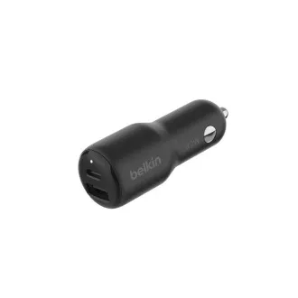 Belkin BOOST CHARGE 42W Duální Power Delivery PPS nabíječka do auta - 30W USB-C & 12W USB-A, černá Belkin BOOST CHARGE 42W Duální Power Delivery PPS nabíječka do auta - 30W USB-C & 12W USB-A, černá
