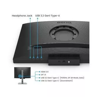 BenQ LCD LED RD240Q 24,1" IPS/2560x1600/5ms/DP/HDMI/2xUSB-C/3xUSB 3.0/pivot/95% DCI-P3/Daisy Chain/pro programatory/černá