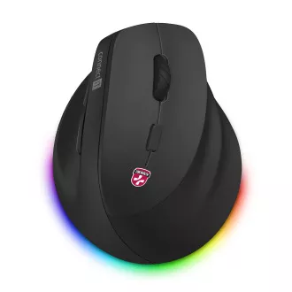 CONNECT IT FOR HEALTH Cloudy bezdrátová vertikální myš, RGB podsvícení, 2xBT,USB ČERNÁ CONNECT IT FOR HEALTH Cloudy bezdrátová vertikální myš, RGB podsvícení, 2xBT,USB ČERNÁ