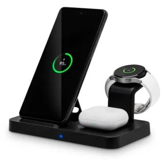 CONNECT IT MultiCharge 3v1 bezdrátová Qi nabíječka pro SAMSUNG, ČERNÁ CONNECT IT MultiCharge 3v1 bezdrátová Qi nabíječka pro SAMSUNG, ČERNÁ