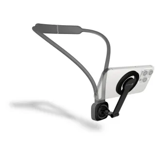 CONNECT IT MagSafe POV magnetický držák telefonu na krk ŠEDÝ