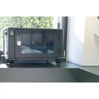 DIGITUS Nabíjecí vozík, 14", USB-C, elektronický PIN zámek,16 nabíjecích základen, ventilátor, 384 x 550 x 375 mm, černá DIGITUS Nabíjecí vozík, 14", USB-C, elektronický PIN zámek,16 nabíjecích základen, ventilátor, 384 x 550 x 375 mm, černá