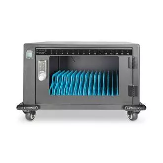 DIGITUS Nabíjecí vozík, 14", USB-C, elektronický PIN zámek,16 nabíjecích základen, ventilátor, 384 x 550 x 375 mm, černá DIGITUS Nabíjecí vozík, 14", USB-C, elektronický PIN zámek,16 nabíjecích základen, ventilátor, 384 x 550 x 375 mm, černá