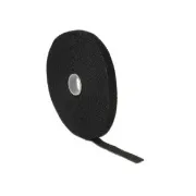 Delock Hook-and-loop fasteners L 10 m x W 13 mm roll black