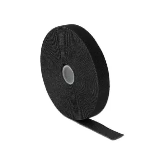 Delock Hook-and-loop fasteners L 10 m x W 20 mm roll black Delock Hook-and-loop fasteners L 10 m x W 20 mm roll black