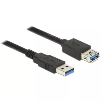 Delock Prodlužovací kabel USB 3.0 Typ-A samec > USB 3.0 Typ-A samice 2,0 m černý Delock Prodlužovací kabel USB 3.0 Typ-A samec > USB 3.0 Typ-A samice 2,0 m černý