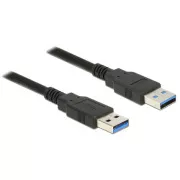 Delock Kabel USB 3.0 Typ-A samec > USB 3.0 Typ-A samec 1,5 m černý