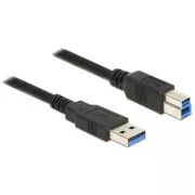 Delock Kabel USB 3.0 Typ-A samec > USB 3.0 Typ-B samec 0,5 m černý