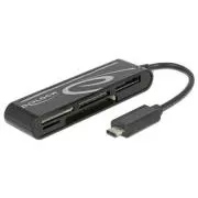 Delock USB 2.0 čtečka karet USB Type-C samec 5 slotů