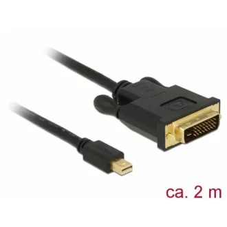 Delock Kabel mini Displayport 1.1 samec > DVI 24+1 samec 2 m Delock Kabel mini Displayport 1.1 samec > DVI 24+1 samec 2 m